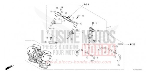 THROTTLE BODY NT1100AP de 2023